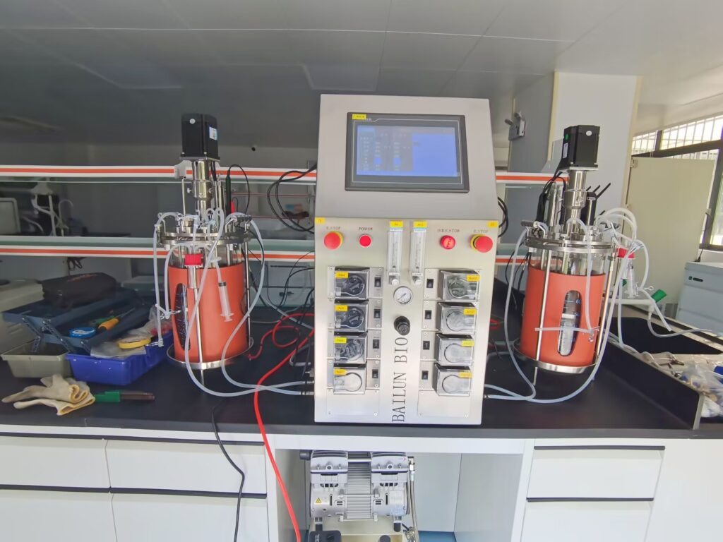 10L-GJG Double single-wall glass bioreactor