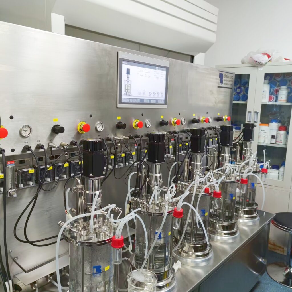 Five-stage-5L glass batch bioreactor