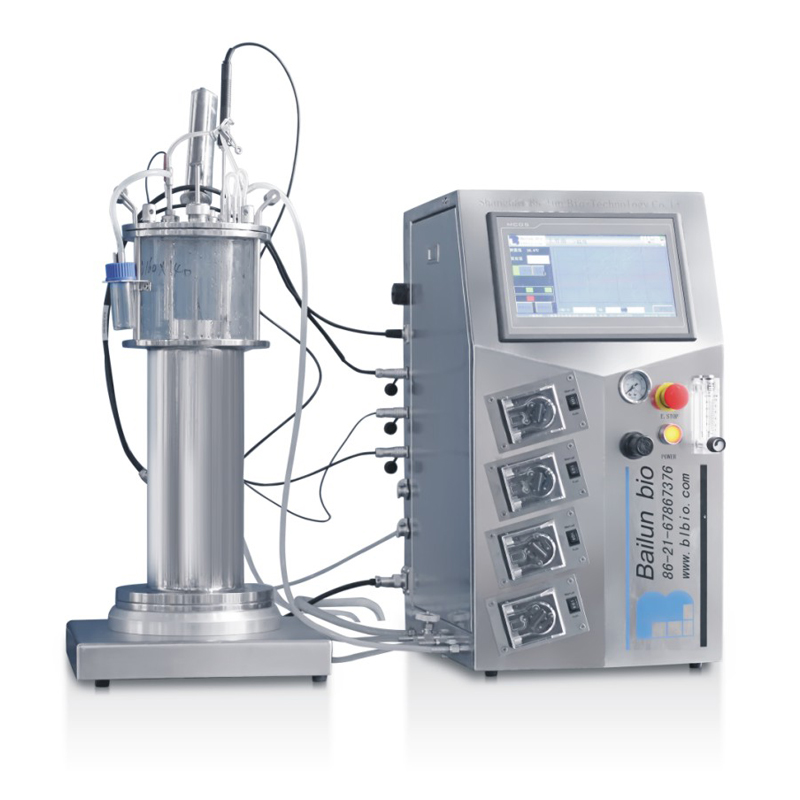 Bailun 5L off-site sterilization glass airlift  bioreactor BLBIO-5GQ laboratory bioreactor
